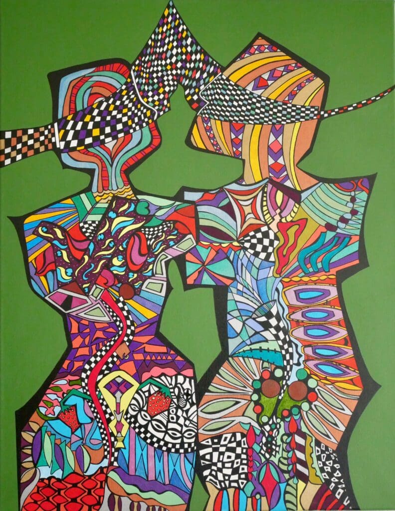 Green Couple (90cm x70cm)