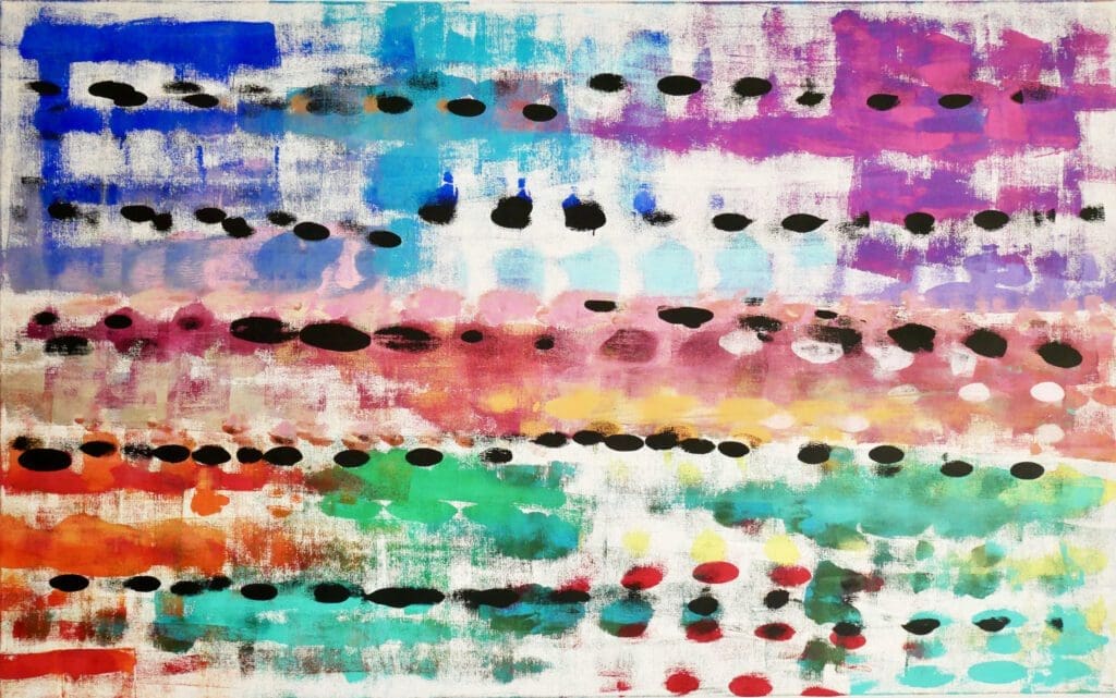 Crosstown traffic,
Acrylic paint on linen (160cm x 100cm)